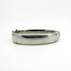 Vintage Sterling Silver & Rose Gold Engraved Floral Bangle 925 (Birm 1978)
