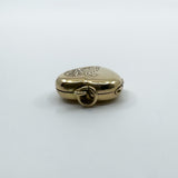 Vintage 9ct Gold Back & Front Heart Locket Etched Engraving 375