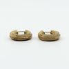 Vintage Chunky Twisted 9ct Gold Mesh Hoop Earrings 375