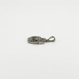 18ct White Gold Diamond Arabic Allah / God Pendant Charm 750