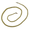 Vintage 9ct Rose Gold Graduated Cultured Pearl 23” Necklace 375