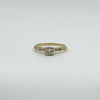 Vintage 14ct Gold 0.25ct Diamond Solitaire Ring 585 Size M 1/2