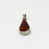 Large Chunky Vintage Blue & Brown Banded Agate Pendant 925 by David Scott Walker