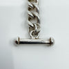 Sterling Silver Chunky Curb Links 7.5” Bracelet & T-Bar Toggle 925 36g