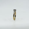 Vintage 18ct Gold & Platinum 0.20ct Diamond Solitaire Ring 750 Size N