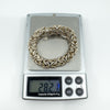 Chunky Sterling Silver Byzantine Bracelet 925 Heavy 28g