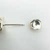 4ct Yellow CZ Solitaire Stud Earrings in Sterling Silver 925