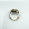 Vintage 10ct Gold Masonic Black Onyx Signet Ring 375 Size V - W intial G