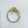 Antique 18ct Gold .35ct Diamond Chunky Old Cushion Cut Solitaire Ring 750 Size Q