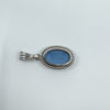 Vintage Sterling Silver Wedgewood Blue Jasper Ware Cameo Pendant 925 (1972)