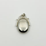 Vintage Sterling Silver Articulated Oval Foliate Engraved Locket 925 (Birm 1997)