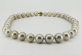 White Chunky 13mm Baroque Freshwater Pearl 20" Necklace & Magnetic Clasp