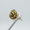 Vintage 9ct Gold Chunky Double Lovers Knot Stud Earrings 375 3g