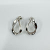 Sterling Silver Large Chunky Oval Drop Earrings 925