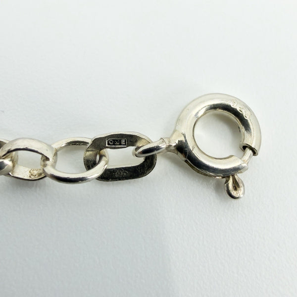 Vintage Sterling Silver 23.5” Rolo Links Chain Necklace 925