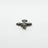 Antique Victorian Sterling Silver Engraved Christian Cross Pendant 925 (1900)