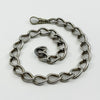 Chunky Antique Sterling Silver Oval Link 13.5” Albert Chain / Necklace 925