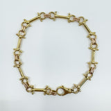 Rare Vintage 9ct Rose & Yellow Gold Horsebit Snaffle Equestrian 8.5” Bracelet 