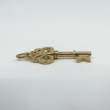 Large Vintage 10ct Gold Key Pendant / Charm