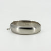 Chunky Vintage Sterling Silver & Rose Gold Engraved Floral Bangle 925 Birm 1959