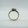 18ct Gold & Platinum 0.50ct Diamond Toi et Moi Ring 750 Size Q 