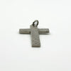 Vintage Large Sterling Silver Engraved Christian Cross Pendant 925 (Birm 1973)