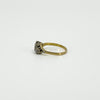 Vintage 18ct Gold & Platinum 0.45ct Diamond Trilogy Ring 750 Size K