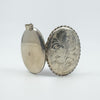 Large Sterling Silver Vintage Oval Foliage Engraved Photo Locket 925 Birm 1996 