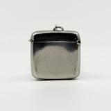 Large Antique 1904 Sterling Silver Reversible Vesta Case Engraved Locket 925