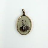 Antique 9ct Rose Gold Double Sided Glass Photo Locket 375 Chester 1902