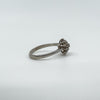 Vintage 9ct White Gold Diamond Cluster Ring Size M - N