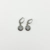 9ct White Gold 2ct CZ Leverback Drop Earrings 375