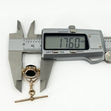 Vintage 1992 9ct Rose Gold Fob & T-Bar 375 by David Scott Walker