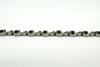 Sterling Silver Natural Sapphire & Diamond Tennis 7.5" Bracelet 925
