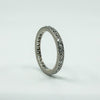 Antique Platinum Old Cut Diamond Full Eternity Band / Ring Size L - M