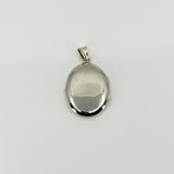 Vintage Sterling Silver Oval Foliate Engraved Locket 925