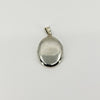 Vintage Sterling Silver Oval Foliate Engraved Locket 925