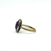 Antique / Art Deco 14ct Gold Pink Sapphire & Rose Cut Diamond Ring 585 Size O