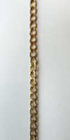 Vintage 9ct Rose Gold 21.5” Flat Curb Chain / Necklace 375 Unisex