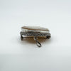 Vintage 800 Silver Large Oval Carved Shell Cameo Brooch / Pendant