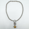 Ti Sento Milano Chunky Sterling Silver CZ & Citrine Pendant & Chain