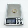 Vintage 9ct Gold Diamond Buckle Ring 375 Size M 