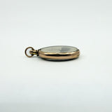 Antique 9ct Rose Gold Double Sided Glass Photo Locket 375 Chester 1902