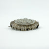 Antique Victorian Sterling Silver Aesthetic Roses Engraved Brooch 925