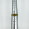 Vintage 9ct Yellow Gold 5x Stone 1.08ct Peridot Ring / Band 375 Size N 1989