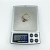 Vintage 9ct Gold Sapphire & Diamond Panther Ring Size O 