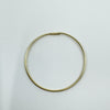 Large Skinny Gold Plated Hoop Earrings in Sterling Silver 925