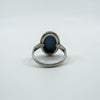 Vintage Sterling Silver Wedgewood Blue Jasper Ware Cameo Ring 925 Size M N 1982
