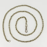 Chunky Vintage Sterling Silver 31.5” Rolo Belcher Links Chain / Necklace 925