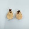 Large Vintage 9ct Rose Gold Chunky Pear / Tear Drop Earrings 375